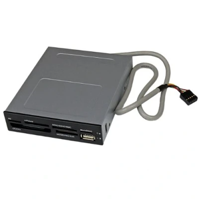 Obrázek StarTech.com Interní USB 2.0 čtečka karet 3,5&quot; (8,9 cm) 22 v 1 Front Panel Card Reader Multi paměťových pro SD/CF / MMC