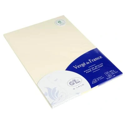 Obrázek G.Lalo 47216L papír Vergé de France (100 g, DIN A4, 21 x 29,7 cm, 50 listů, slonovina)