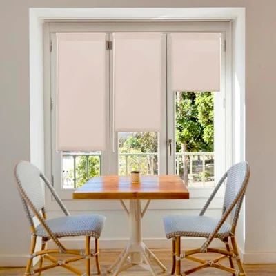 Obrázek Blindecor Aure Lichtdurchlässiges Rollos für Fenster und tür ohne bohren mit klämmträger Hellbraun, 67 x 180 cm (BxH) Stoffgröße 64 175 rollo klemmfix lichtdurchlässig
