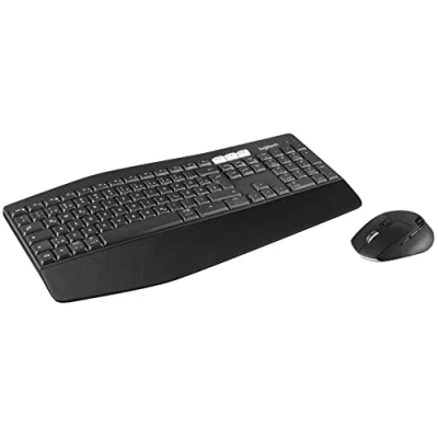 Obrázek Logitech MK850 Performance bezdrátová sada myši s klávesnicí, Bluetooth, 2,4 GHz spojení přes USB přijímač, výkon baterie 24 až 36 měsíců, opěrka dlaní, německé rozložení QWERTZ, černá barva