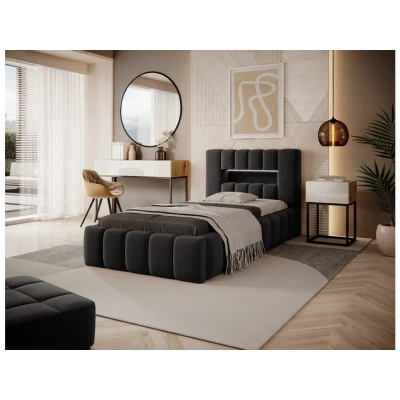 Obrázek Postel Lamica 90x200 + kovový rám / plynový vzpěry box na podestýlku Materiál Dekor: Nube 6
