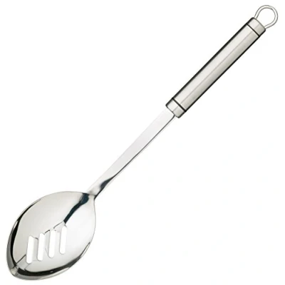 Obrázek KitchenCraft Professional pěnová lžíce, nerezová ocel, 32,5 cm, stříbrná