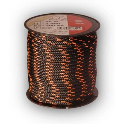 Obrázek Chapuis MO325 N Polyester pro Flagg vodítko 200 kg průměr 3 mm délka 25 m Černá/oranžová
