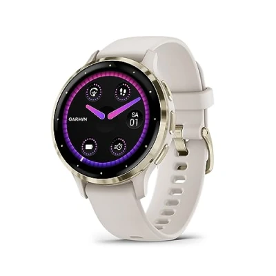 Obrázek Garmin Venu 3 GPS fitness chytré hodinky s Bluetooth telefonií a hlasovou asistencí, ultra ostrý dotykový displej AMOLED 1,4/1,2&quot; funkcí fitness, Music, Pay režim