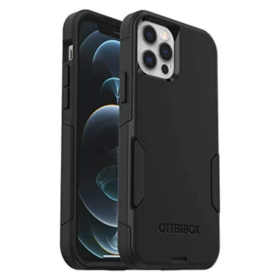 Obrázek OtterBox Commuter Hülle für iPhone 12 / Pro, sturzsicher, schützende Hülle, 3X getestet nach Militärstandard, antimikrobieller Schutz, Schwarz, Keine Einzelhandelsverpackung