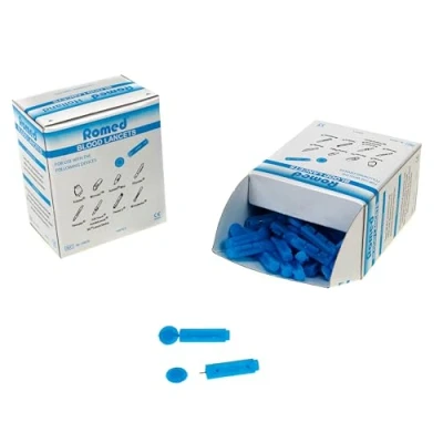 Obrázek Romed Lopatky pro stigautomat, Tri bevel, modré, 100 kusů