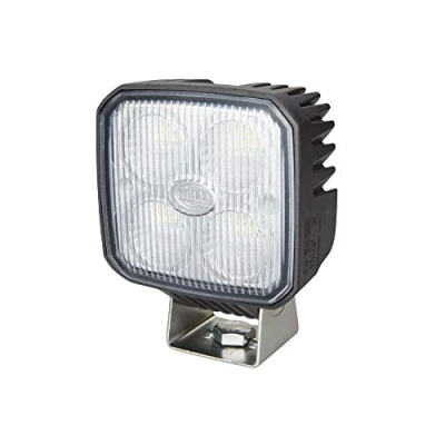 Obrázek HELLA LED pracovní světlomet Q90 compact 12V / 24V 1200lm nástavba/šroubovaný otočný montážní třmen osvětlení podlahy kabel: 150mm Konektor: DEUTSCH zástrčka 1GA 996 284 081