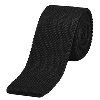 Obrázek DonDon úzká pletená kravata 5 cm, tmavě modrá