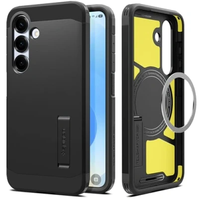 Obrázek Spigen Tough Armor Magfit TPU Back Cover Černý Samsung Galaxy S25