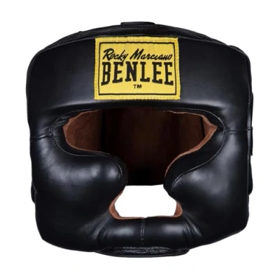 Obrázek BENLEE ochrana hlavy z kůže Full FACE Protection Black L/XL