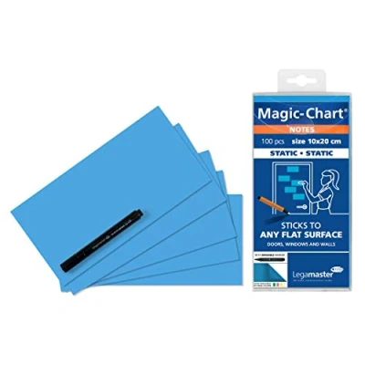 Obrázek Legamaster 7 159409 Magic Chart Notes, elektrostatische Haftnotizen, 10 x 20 cm, 100 Blatt, pink