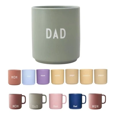 Obrázek Design Letters Hrnek na kávu Oblíbený vánoční dárky pro muže, ženy Ideální dekorace, stolní dekorace Vánoce s textem Porcelánové šálky DAD 250 ml