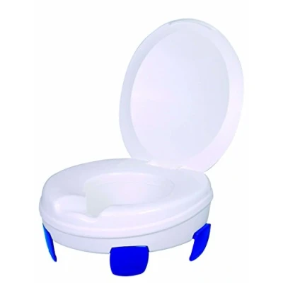 Obrázek Zvýšené WC sedátko Clipper III, s bočními držáky + víkem