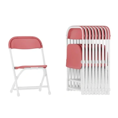 Obrázek Flash Furniture Kinder Klappstuhl, Kunststoff, Burgunderrot, 10 Stück