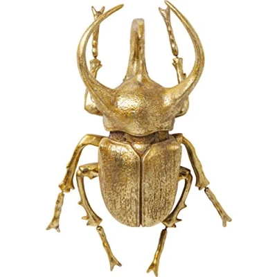 Obrázek Kare Designová nástěnná ozdoba Atlas Beetle, zlato, dekorační předmět, figurka, motiv brouka, 36 x 26 15 cm (v/š/h)