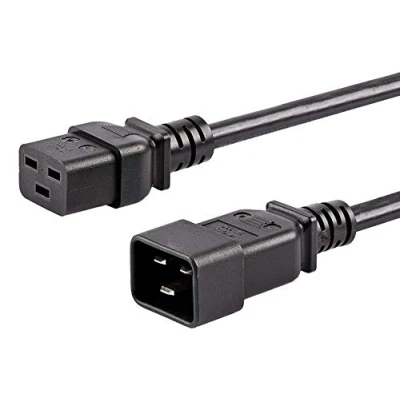 Obrázek PremiumCord kpsa015 prodloužení chladicího zařízení 1, 5 m, prodlužovací kabel IEC 320, zásuvkový konektor, IEC320C19aufC20, napájecí pro 230V16A, barva černá