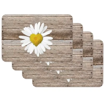 Obrázek Venilia Tischset Platzset für Esszimmer Margerite Muster, 4er Set abwischbar Polypropylen, lebensmittelecht, 45 x 30 cm, 4 Stück, 59104