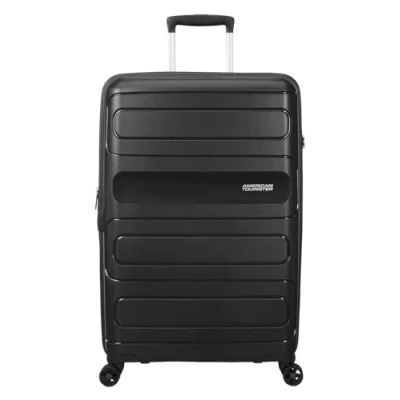 Obrázek Kufr American Tourister Sunside Spinner M rozšířitelný, modrý, černá (Black), L (77 cm 118 L)