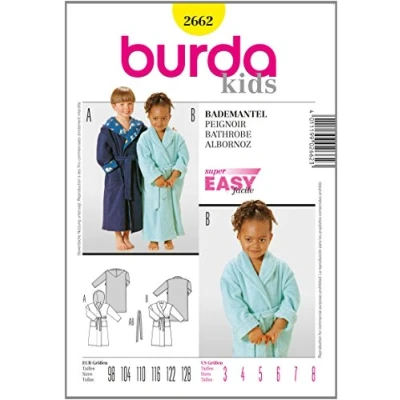 Obrázek Burda střihová předloha 2662, župan F?R M?Dchen A chlapce v vel. 98 128