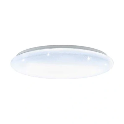 Obrázek EGLO LED stropní svítidlo Giron S, 1 s efektem hvězdné oblohy, materiál: ocel, plast, barva: bílá, Ø: 57 cm, stmívatelné, bílé odstíny nastavitelné dálkovým ovládáním