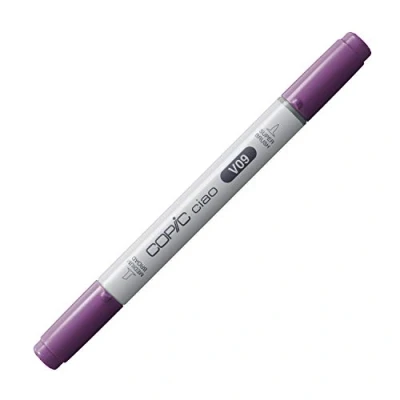 Obrázek COPIC Ciao Marker typ V 09, fialový, univerzální popisovač rozložení, na bázi alkoholu, se středně širokým a štětcovým hrotem
