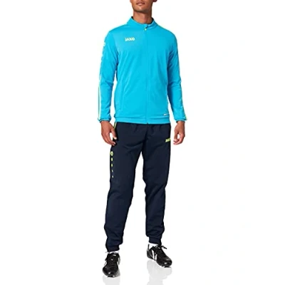 Obrázek JAKO Pánská tréninková souprava Polyester Striker 2.0, modrá/neonově žlutá, XL, M9119