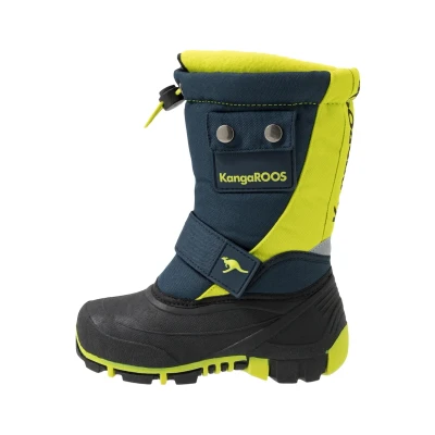 Obrázek Kangaroos BEAN Zimní obuv pro děti, Velikost: 28, Darkk navy/lime boty