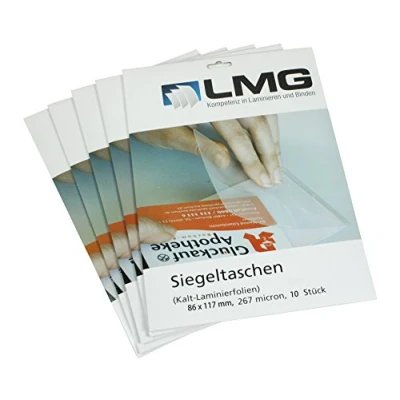 Obrázek LMG LMGKALT86X117 laminovací fólie 86 x 117 mm, 2 300 mic pro laminování za studena, 10 kusů