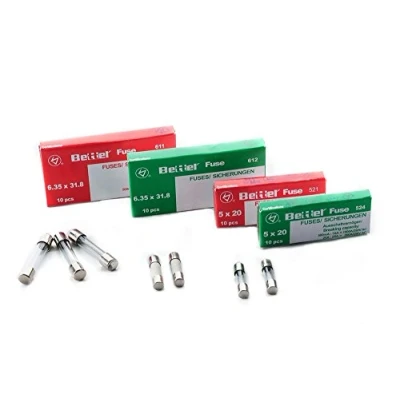 Obrázek pojistka 0,8A malá 5x20mm 250V typ 522 10 balíčků jemná skleněná G
