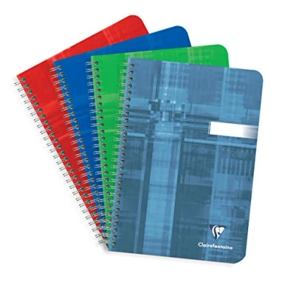 Obrázek Clairefontaine 8540C spirálový blok (DIN A5, 14,8 x 21 cm, prázdný, 90 listů) 1 kus barevně tříděný