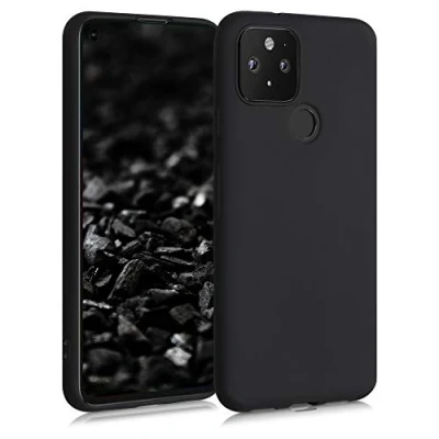 Obrázek kwmobile pouzdro kompatibilní s Google Pixel 5 měkké TPU silikonové vhodné pro bezdrátové nabíjení černé