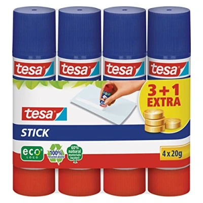 Obrázek tesa lepicí tyčinka, kulatá, ekologická, 3+1, 40 g