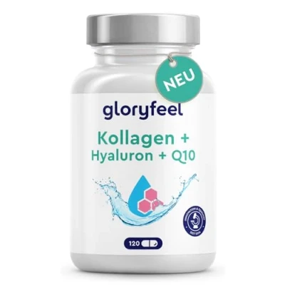 Obrázek Kolagenový komplex 120 kapslí (balení 4 měsíce) + koenzym Q10 a kyselina hyaluronová prémiový hydrolyzovaný kolagen Marine (typ 1) se zinkem, hořčíkem, vitamínem B12, D3, C pečlivě