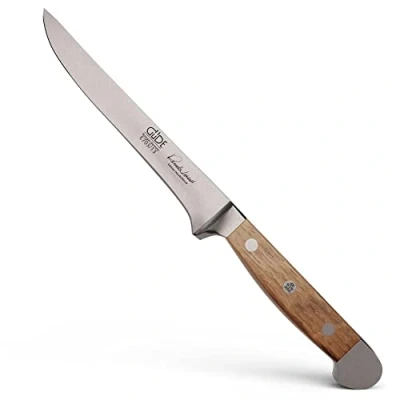 Obrázek GÜDE Solingen vykosťovací nůž flexibilně kovaný, 13 cm, dub, ALPHA FASSEICH, dvojitá hlava, ruční výroba Germany
