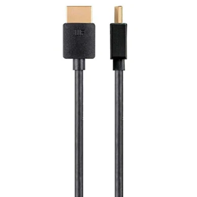 Obrázek Monoprice Zertifiziertes Premium Ultra Slim High Speed HDMI Kabel 5 Stück 3&#039; Schwarz