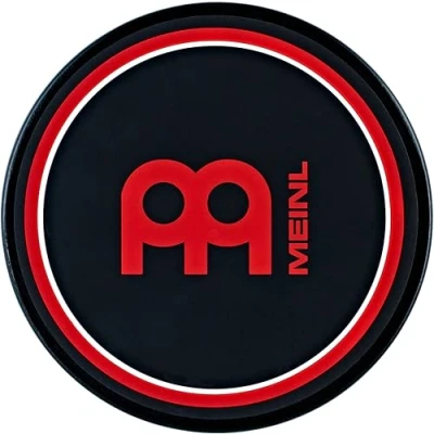 Obrázek Meinl Cymbals buben Practice Pad 6 palců (15,24 cm) bicí cvičná podložka Medium Rebound, přirozený pocit ze hry příslušenství k bicím, černá (MPP 6)
