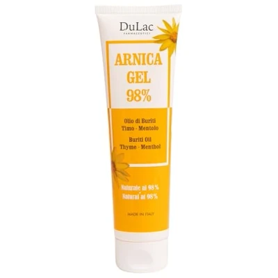 Obrázek Dulàc arnika Gel 100 ml, 98% silná mast vysoce koncentrovaná na bolest svalů, zánět šlach, uvolnění svalů chladivá sportovní nemastí