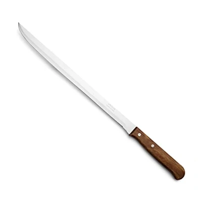 Obrázek Arcos Serie Latina Schneidmesser Schinkenmesser Klinge Nitrum Edelstahl 250 mm HandGriff Pack Holz Farbe Braun