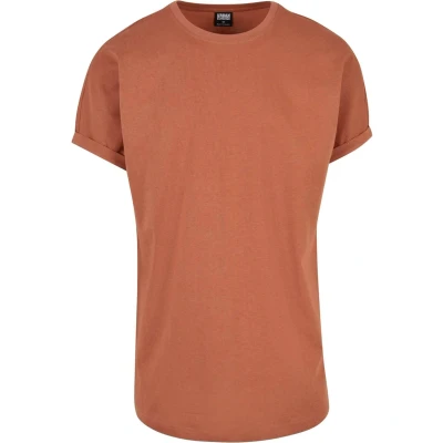 Obrázek Urban Classics Shaped Turnup Jednoduché tričko, Muži, Velikost: 4XL, Terracotta