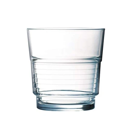 Obrázek Arcoroc Spirála na pití ARC 58057, sklenice vodu, šťávu, 250 ml, sklo, transparentní, 6 kusů