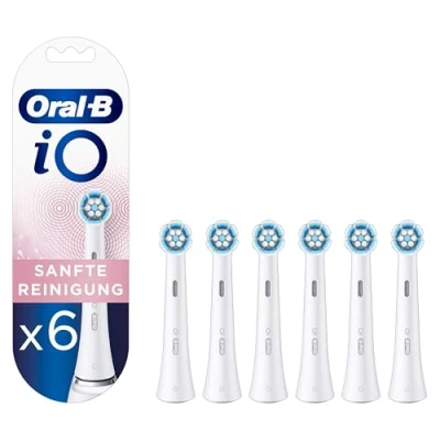 Obrázek Oral B iO jemné čištění nasazovacích kartáčků pro elektrický zubní kartáček, 6 kusů, zubů, nástavec na kartáčky