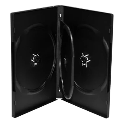 Obrázek MediaRange DVD Leerhülle für 3 Discs, 14mm, schwarz, 5er Pack