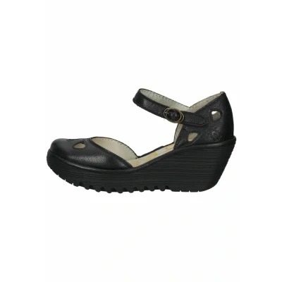 Obrázek Fly London Sandály na klínu, Ženy, Velikost: 37, Black boty