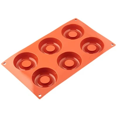 Obrázek Silikomart 20. 012. 00. 0060 SF 012 SAVARIN SILICONE MOULD ø72 V 23 mm, červená