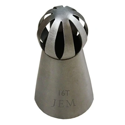 Obrázek Cake Company JEM Twist zdobicí sáčky 16T &amp; 17T, 2 kusy, ušlechtilá ocel, stříbro, 3 x 8 cm