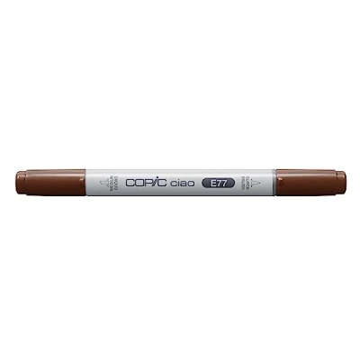 Obrázek COPIC Ciao Marker typ E 77, Maroon, univerzální popisovač layoutu, se středně širokým a štětcovým hrotem