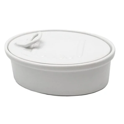 Obrázek NERTHUS FIH 281 Dose für Snacks, Porzellan, Weiß, 14 x 10 9.5 cm, 2 Stück