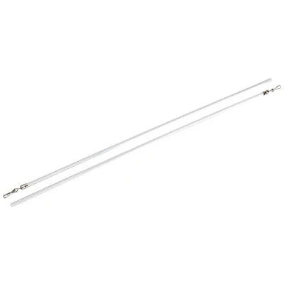 Obrázek GARDINIA Odstřeďovací tyče, kovové, bílé, 100 cm, 2 kusy