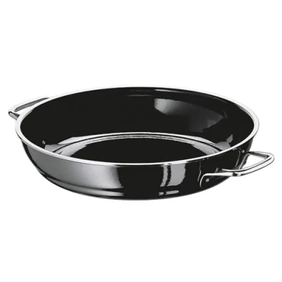 Obrázek Silit Profesionální servírovací pánev na dušení 24 cm, pekáč, hrnec 2,2 l, funkční keramika Silargan, indukční, černá