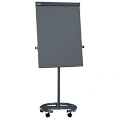 Obrázek Maul držák papíru z oceli nasazovací na flipchart magnetický vč. 2x mauly papírové svorky Snadná montáž tabuli Délka: 65 cm bílý
